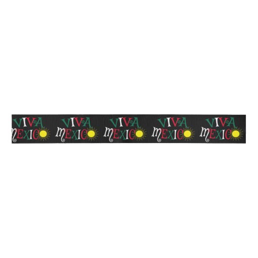 Viva Mexico Grosgrain Lint (Voorkant)
