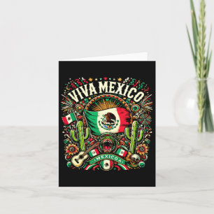 Viva Mexico Independence Day Mexicaanse vlag Mexic Kaart