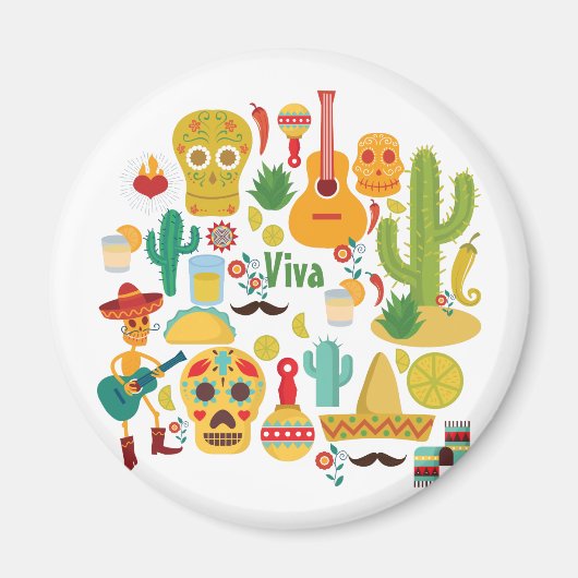 viva mexico magneet (Voorkant)