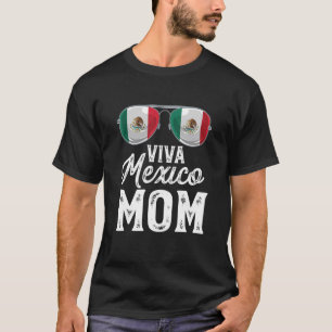Viva Mexico Mam Zonnebrillen Mexicaanse vlag Pride T-shirt