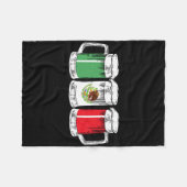 Viva Mexico Mexicaans Feest Cinco De Mayo Fleece Deken (Voorkant (Horizontaal))