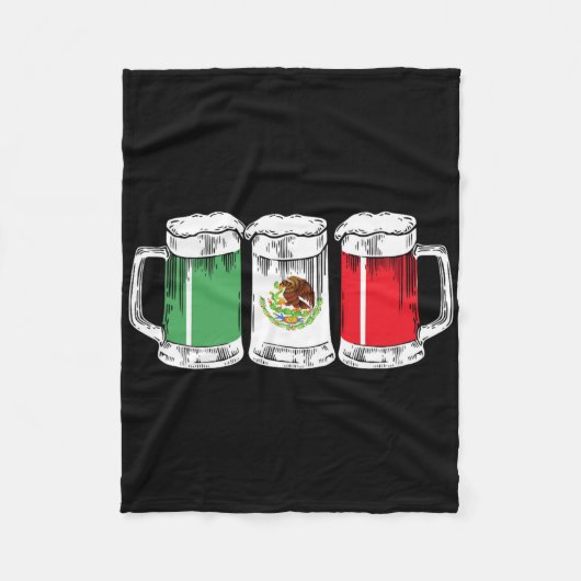 Viva Mexico Mexicaans Feest Cinco De Mayo Fleece Deken (Voorkant)