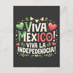 Viva Mexico Mexicaanse onafhankelijkheidsdag Briefkaart