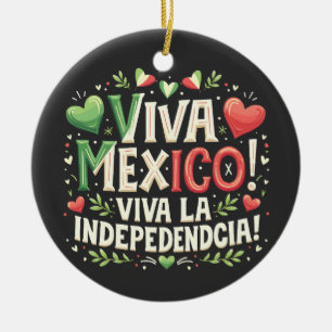 Viva Mexico Mexicaanse onafhankelijkheidsdag Keramisch Ornament