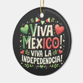Viva Mexico Mexicaanse onafhankelijkheidsdag  Keramisch Ornament (Links)