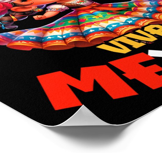 Viva Mexico Mexicaanse Onafhankelijkheidsdag Mexic Poster (Hoek)