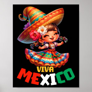 Viva Mexico Mexicaanse Onafhankelijkheidsdag Mexic Poster