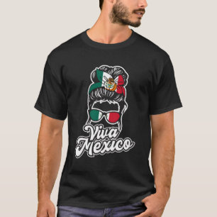 Viva Mexico Mexicaanse vlag Trotse Mexicaan T-shirt
