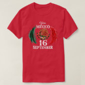 Viva Mexico Mexican Independence Day 16 september T-shirt (Design voorkant)