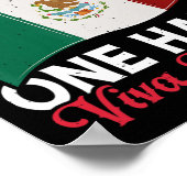 Viva Mexico - Mexico Flag Mexican Independence Day Poster (Hoek)