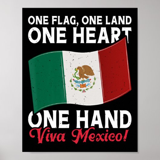 Viva Mexico - Mexico Flag Mexican Independence Day Poster (Voorkant)