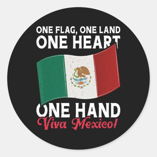 Viva Mexico - Mexico Flag Mexican Independence Day Ronde Sticker (Voorkant)