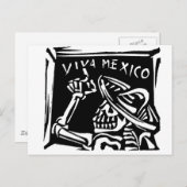 Viva Mexico - Mexico's dag van de dood Briefkaart (Voorkant / Achterkant)
