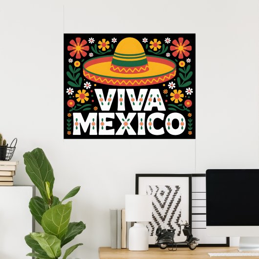 Viva Mexico Poster (Thuiskantoor)