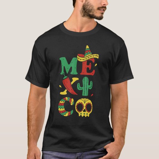 Viva Mexico Red Paper Mexicaans Pet Cactus Mexican T-shirt (Voorkant)