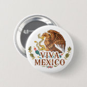 Viva Mexico Ronde Button 5,7 Cm (Voorkant /achterkant)