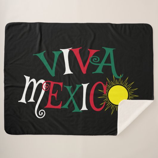 Viva Mexico Sherpa Deken (Voorkant (horizontaal))