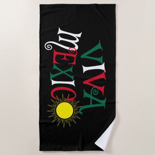 Viva Mexico Strandlaken (Voorkant)