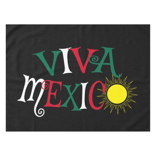 Viva Mexico Tafelkleed (Voorkant (Horizontaal))
