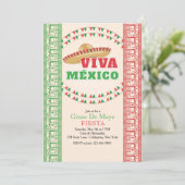 Viva Mexico Uitnodiging (Staand voorkant)