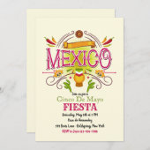 Viva Mexico Uitnodiging (Voorkant / Achterkant)