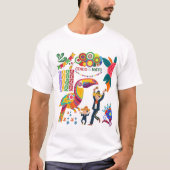 Viva Mexico Vibes wit T-shirt (Voorkant)