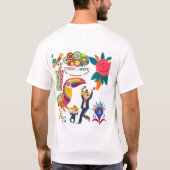 Viva Mexico Vibes wit T-shirt (Achterkant)