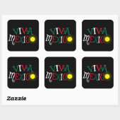 Viva Mexico Vierkante Sticker (Vel)