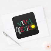Viva Mexico Vierkante Sticker (Envelop)
