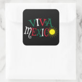 Viva Mexico Vierkante Sticker (Tas)