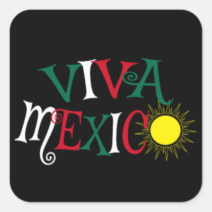 Viva Mexico Vierkante Sticker