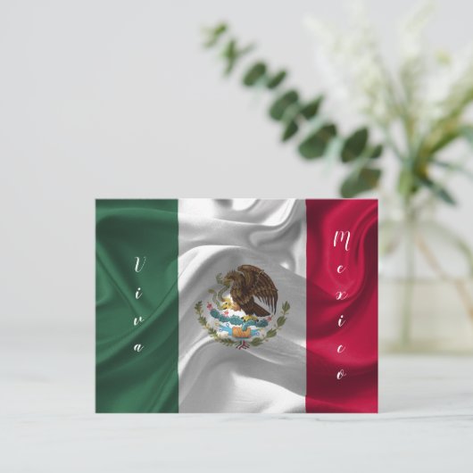 Viva Mexico-vlag aanpassen Briefkaart (Staand voorkant)