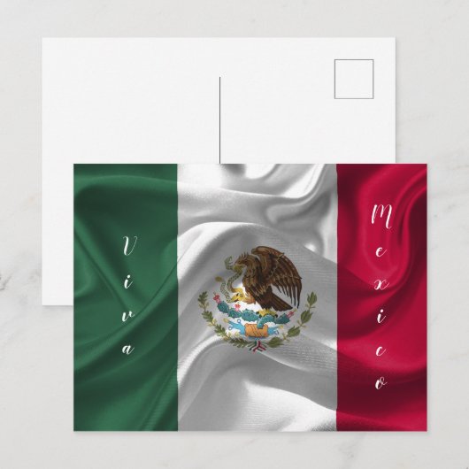 Viva Mexico-vlag aanpassen Briefkaart (Voorkant / Achterkant)