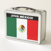 VIVA MEXICO VLAG AFBEELDING WITTE LETTERS (Achterkant)