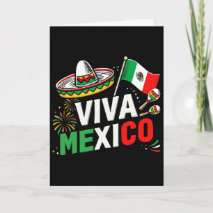 Viva Mexico voor de Mexicaanse Onafhankelijkheidsd Kaart