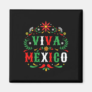 Viva Mexico voor Mexicaanse Onafhankelijkheidsdag Magneet