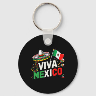 Viva Mexico voor Mexicaanse Onafhankelijkheidsdag  Sleutelhanger
