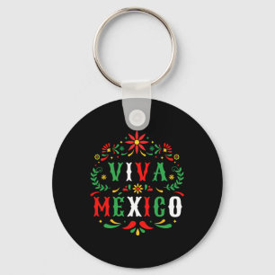 Viva Mexico voor Mexicaanse Onafhankelijkheidsdag Sleutelhanger