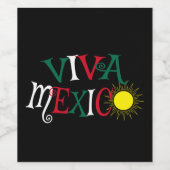 Viva Mexico Wijn Etiket (Enkel label)