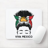 Viva Mexico Zwart Vrouwen Cinco De Mayo Mexicaanse Muismat (Met muis)