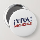VIVA MICHELLE -.png Ronde Button 4,0 Cm (Voorkant /achterkant)