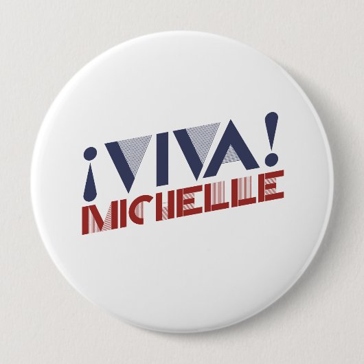VIVA MICHELLE -.png Ronde Button 4,0 Cm (Voorkant)