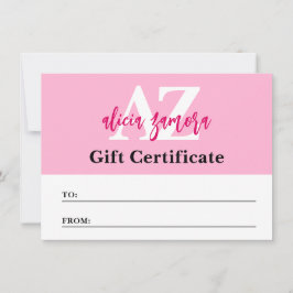 Viva Modern Magenta Mode Cadeaubon Kaart