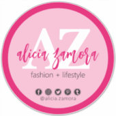 Viva Modern Magenta Sociale Media Influencer Aange Sticker (Voorkant)