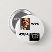 Viva Obama Ronde Button 5,7 Cm (Voorkant /achterkant)