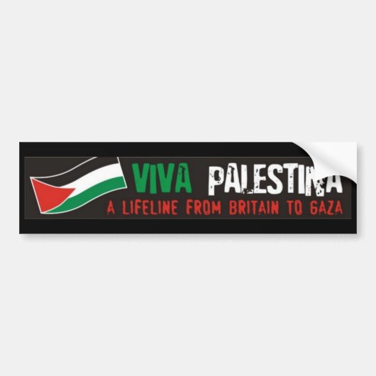 VIVA PALESTINA Bumpersticker (Voorkant)