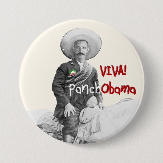 Viva PanchObama Ronde Button 7,6 Cm (Voorkant)