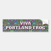 Viva Portland Frog Bumpersticker (Voorkant)