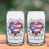 Viva Puerto Rico Blikvorm Glas