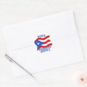 Viva Puerto Rico Producten Ronde Sticker (Envelop)